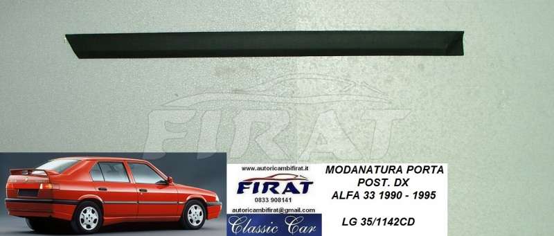 MODANATURA PORTA ALFA 33 91-95 POST.DX MODANATURA PORTA ALFA 33 91-95 POST.DX